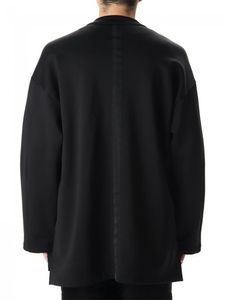 Men's Trench Coats Classic Simple Waist Lanyard Design Windbreaker Kimono Jacket Japanese V-neck Dark Black Large Size Top