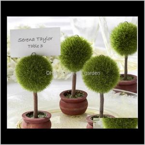 Other Event Festive Supplies Home & Garden Drop Delivery 2021 Favors Gifts Topiary Tree Po Holder/Place Card Holder Party Wedding Table Decor