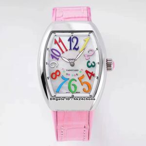 ABF Factory Luxury Klockor V 32 SC Vanguard Lady 32mm Rostfritt stål Swiss ETA Womens Watch Mor-of-Pearl Renning Gummi Rem Ladies Armbandsur