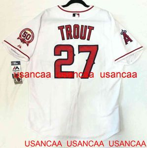 Stitched Mike Trout Rookie Jersey Throwback Jerseys Men Women Youth Baseball XS-5XL 6XL