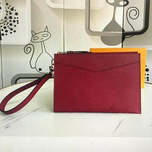 M68705 Modedesignerin MELANIE Clutch Bags Brieftasche Luxusleder Reißverschluss Münzen Geldbörse und Männer klassische Handy-Geldbörsen Geldbörsen mit Box