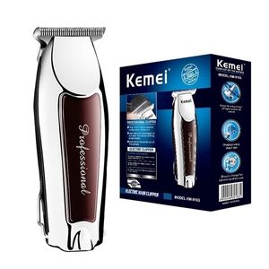 Kemei Hair Clipper laddningsbar trimmer för barberare Bareheaded Electric Shaver Razor Cordless Man Beard 220216