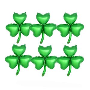 Party Decoration 10st Green Clover St. Patrick's Day Decorations Shamrock Irish Wedding Home Decor Supplies