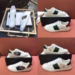 Wholesale sneakers men size 48 for sale - Group buy Designer Mens Women Casual Shoes Vintage Rubber Platform Stripe Shoe Splicing Genuine Leather Sneakers Animal Luxury Embroidery Trainers Size Box