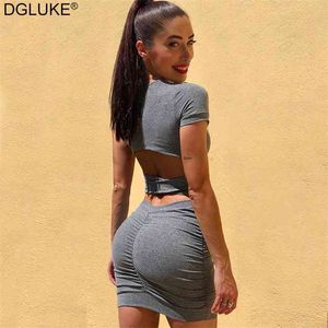 Backless Sexy Krótka Sukienka Dla Kobiet Hollow Out Ruched Bodycon Mini Dress Summer Party Night Club Tight Sukienka Purple Black 210719