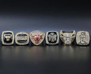 Fans sammeln das Ringset „Chicago 6 Basketball Champion“, Boutique-Nachbildung