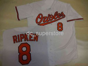 Benutzerdefiniertes CAL RIPKEN Cool Base Baseball JERSEY WHITE New Stitch Any Name Number Männer Frauen Jugend Baseball Jersey