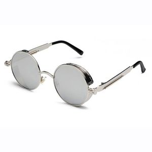 Vintage Männer Frauen Runde Sonnenbrille Persönlichkeit Design Antireflex SteamPunk Stil Sonnenbrille Retro UV400 Brillen für Unisex