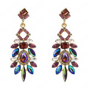 Exaggerated rhinestone full diamond earrings women's fashion dangle earring