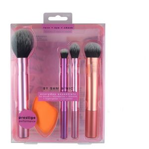 Sminkborstar Classic Makeup Maquillage Brush Pulver Lös Box Bälte Foundation Brush Maquiagem Partihandel i Bulk