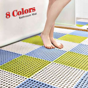 Creative Bath Room Mats Łazienka Zestaw dywanów Siatka Miękkie Plastikowe Niepoślizgowe Masaż stóp 8 Kolory do Wybierz bezpłatną kombinację 211109