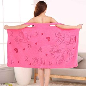 Wonderlife Women Quick Dry Magic Bathing Towel Spa Bathrobes Wash Clothing Sexy Wearable Microfiber Beach Towels Bathrooms Towel 210611