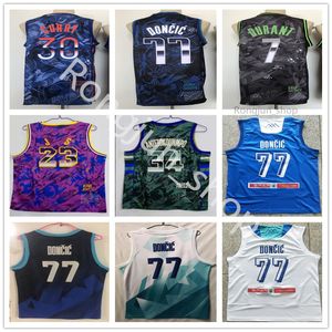 Basket för män 2021 Stephen Curry Kevin Giannis Durant Antetokounmpo Luka Doncic MVP Select Series Jersey hög kvalitet