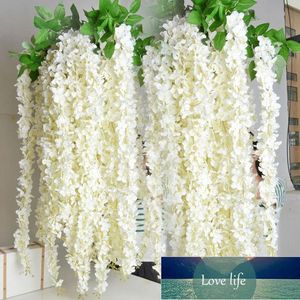 1,6m Long Artificial Hydrangea Wisteria Blommor Bröllop Arch Blommor Vine Rattan Marrige Party Garlands Centerpieces Dekorationer Fabrikspris Expert Design