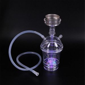 Wholesale glass water jugs for sale - Group buy Jugs Cup Hookah Pipe Glowing LED Glass Bong Starbucks Mugs Water Hookah Milk Tea Cup Water Pipe Acrylic Dabber with cm Hosea59a26