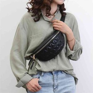 PU Leather Fanny Packs for Women Solid Color Small Summer Fashion Waist Female Phone Purses Ladies Chest Bags Mini Bag 210823
