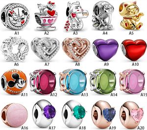 New Arrival 925 Sterling Siły Nowy Rok Nowa Stała Klamra Lucky Cat Koraliki DIY Fit Oryginalny Europejski Urok Bransoletka Moda Kobiety Biżuteria Akcesoria