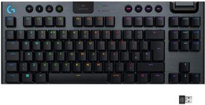 TKL-Tastatur. großhandel-G915 TKL Tenkeyless LightSpeed Wireless RGB Mechanische Gaming Tastatur Niedrige Profilschalteroptionen Lightsync RGB fortschrittliche drahtlose und Bluetooth Unterstützung