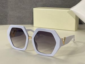 Solglasögon för kvinnor sommarstil Anti-ultraviolett 4053 Retroplatta Plank Hexagon Full Frame Fashion Eyeglasses Random Box