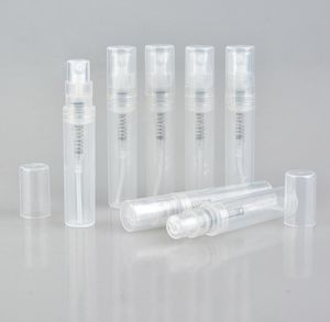 3ml Transparent Mini Perfume Bottles Empty Plastic Sprayer Bottle Perfume Sample Vials SN6311