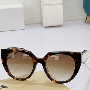 Gafas de sol para mujer SPR 14WS Nueva moda Compras Marco de ojo de gato ovalado Personalidad Tendencia Ocio Vacaciones Gafas para mujer Diseño anti-ultravioleta Calidad superior con caja