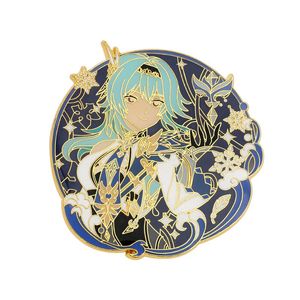 Broszki szpilki genshin uderzenia emalia pin kawaii kreskówka eula metalowa broszka dziewczyna anime grę wideo fani odznaki biżuteria biżuteria