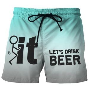 Men'S Swim Shorts Quick Dry Trunks Funny Printed Graphic Summer Beach Bathing Suit With Pockets And Liner Male Trunk