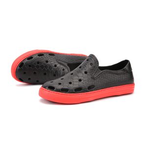 Summer fashion cut-out mens running shoes blue black grey orange beach hole breathable slippers men casual sandals