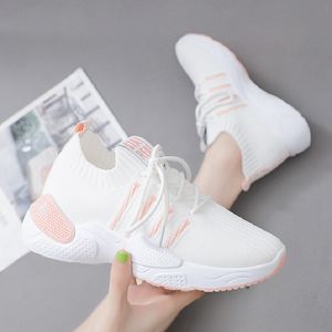 Mulheres correndo sapatos branco preto respirável confortável treinadores de lona sapato de lona esportes sneakers sneakers tamanho 35-40 05