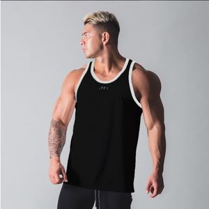 Nya sportiga tank tops män gym fitness träning ärmlös skjorta manlig bodybuilding stringer singlet sommar avslappnad undertröja topp