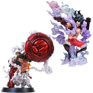 Guchabel New Banpresto One Piece Monkey D. Luffy Gear 4 Kong Gun PVCフィギュア収集モデルおもちゃキッズバースデークリスマスプレゼントQ0722