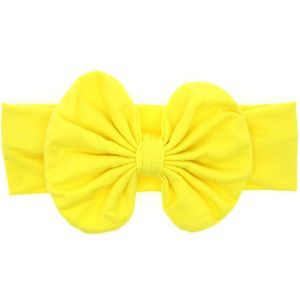 Yeni Bebek Saç Aksesuarı Kafa Wrap Harmanlanmış Pamuk Kumaş Headwrap Büyük Yay Bunny Kulakları Kafa Bandı Sıkı Türban Büküm Çiçek Hairband