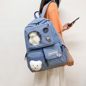 Wholesale transparent bookbag resale online - Customise Clear School Bag Kids Bags Teenager High Laptop Bookbag Cute Transparent Backpacks For Girls Women Pendant Gift