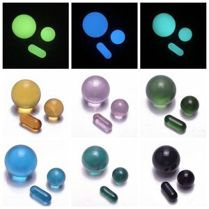 Vetro luminoso al quarzo Terp Pearl Slurpers Banger Nail ball Accessori per fumatori Tappo in carbonio per bong ad acqua