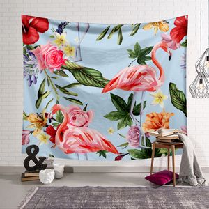 150x200 cm 7 Wzory Flamingototapiestries Strona główna Dekoracyjne Wall Art Gobelin Pokój dzienny Bedspread Arkusz Poliester Kurtyna