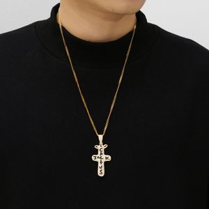 Hip Hop Jóias de Moda Charme Personalizado Cacto Jack Pingente Colar Iced Cubic Zircon Banhado Presentes de Cor Prata para Homens