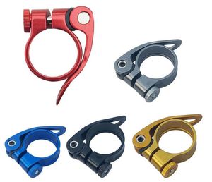 Cykeltäte Post Clamp Tube Clip Quick Release Aluminium Alloy MTB Seatpost Parts Accessorie 28,6mm / 31,8mm / 34,9 mm AAQW1