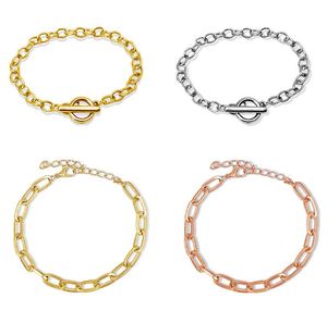 Mode Trender Växla Clasps Hummer Link Kedjan Armband 18cm Metalllegering Smycken för kvinnor Factory Direktförsäljning