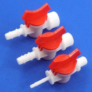 Watering Equipments 1~50pcs G 1/2" Male Thread POM Plastic Sofe Pipe Valve Garden Water Connector Air Pump Hose Switch Ball