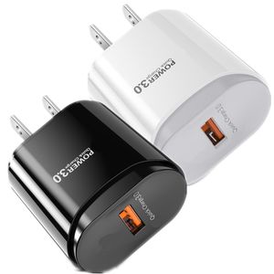 18w rápida carga rápida ue eua qc3.0 usb adaptadores de carregador de parede para iphone 15 12 13 14 pro max samsung s10 s20 htc telefone android