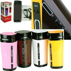 Kahve Kupa Ve Daha Sıcak toptan satış-Şarj Edilebilir USB Elektrikli Isıtma Otomatik Kupa Karıştırma Yalıtımlı Kahve Süt Çay Seyahat Kupalar Termos Kupası Kapak Isıtıcı