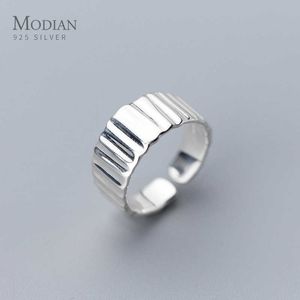 Wholesale free size rings resale online - Classic Sterling Silver Geometric Simple Ring fit Women Hip Hop Style Free Size Fine Jewelry Accessories