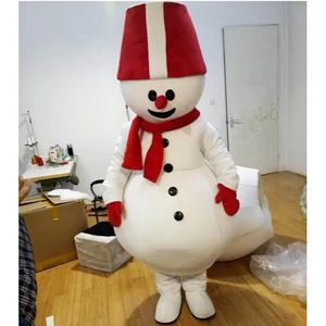 Cartoon Apparel Dog Mascot Costume Snowman Halloween Natale Fancy Party Dress Festival Abbigliamento Carnivaln Unisex Adulti