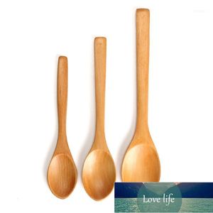 Spoons 12.5/15/17.5cm Wooden Spoon For Soup Dessert Coffee Honey Stirring Mixing Teaspoon Ice Cream Rice Eating Kitchen Flatware1 Factory price expert design Quality