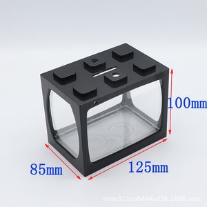 Small Table Top Creative Ecological Micro Landscape Tank Mini Tropical Fish Aquarium Terrarium30p