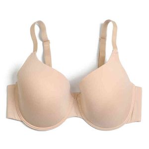 YANDW 34 36 38 40 42 44 48 C D E F G H cup Big Size Bralette Ultra thin Polyester Underwire Bra Plus size Women Bras 211217