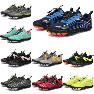 2021 Four Seasons Five Fingers Sports Shoes Mountaineering Net Emprote Simple Running、Cycling、Hiking、Green Pink Black Rock Climbing 35-45 56