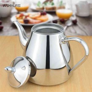 WSHYUFEI Thickened stainless steel teapot Restaurant kettle coffee pot Household filter For induction cooker 210621