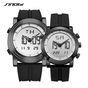 SINOBI пара цифровые наручные часы мужские хронограф часы водонепроницаемые женские кварцевые спортивные часы часы любовника Relogio Masculino Q0524