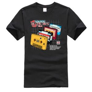 Camisa do punk vintage Camisa Sons 80s Cassete Cassete Homem Camisetas Código Geses Personalizado Disconto Funny T-shirt Música Amor 210714
